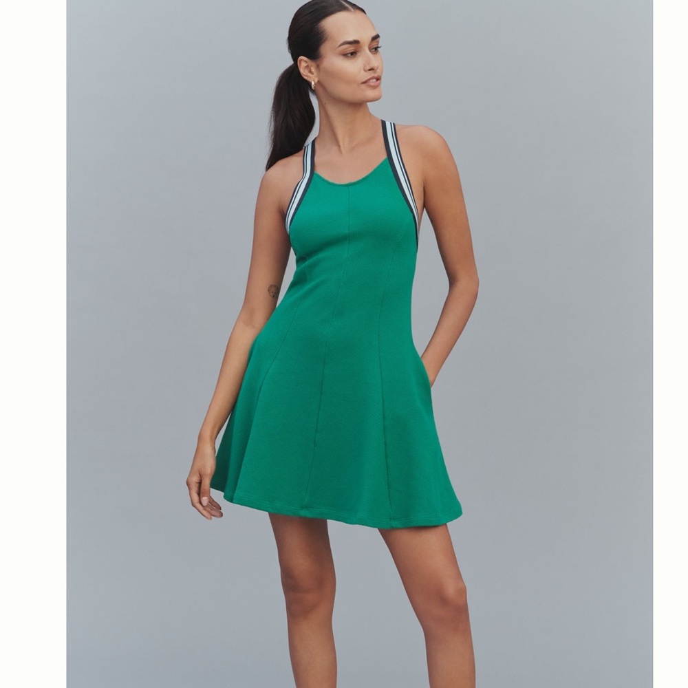 Daily Practice Criss-Cross Back Swing Mini Dress